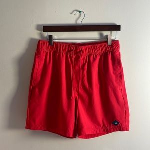 Red Sperry Swim Trunks Size M